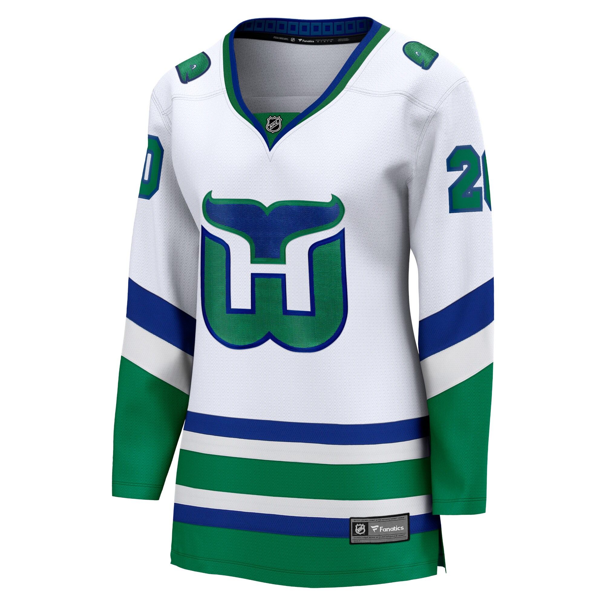 Carolina Hurricanes Sebastian Aho White Whalers Premier Breakaway NHL Jersey Women's