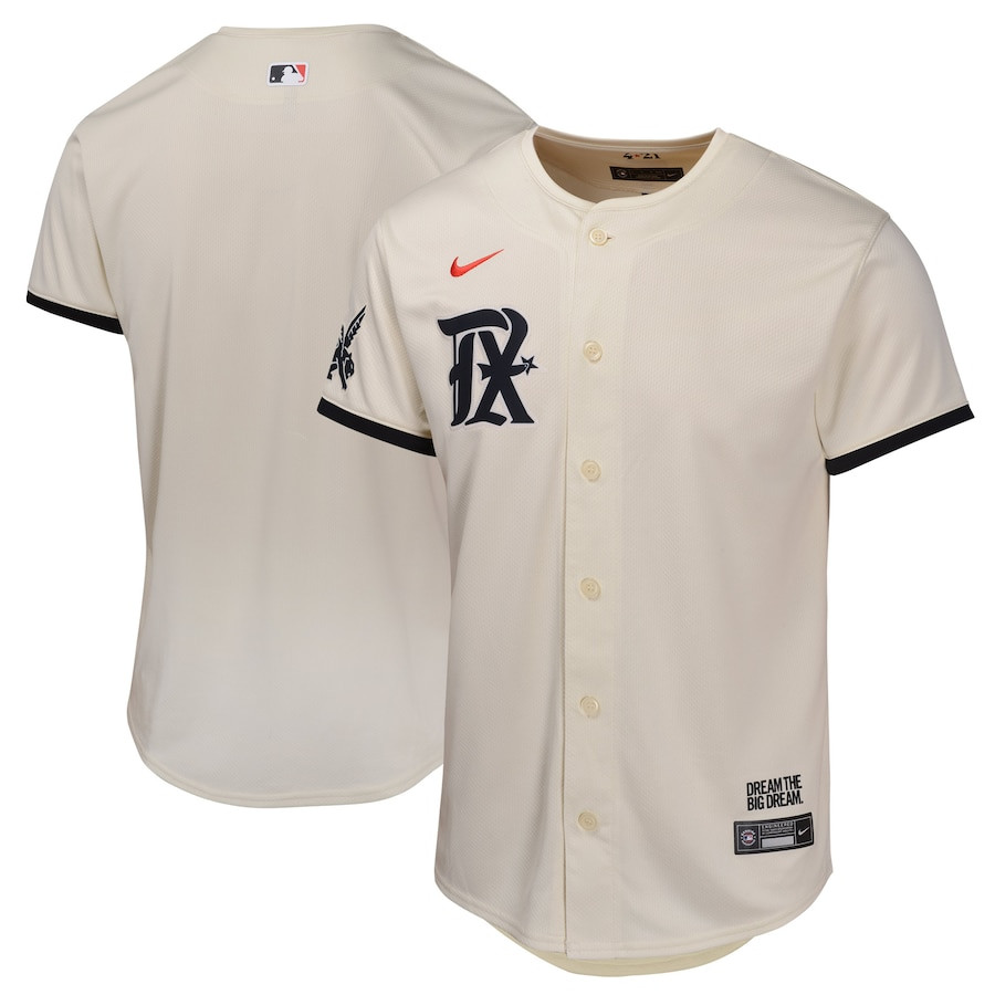 Texas Rangers City Connect Limited Natural MLB Jersey Youth