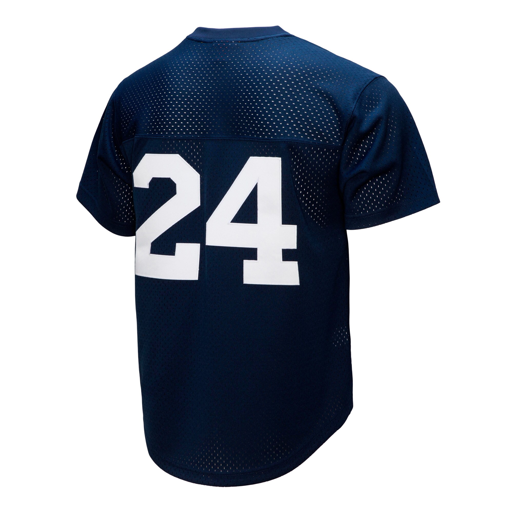 New York Yankees Rickey Henderson Mitchell Ness Navy Cooperstown Collection Mesh Batting Practice Button-Up MLB Jersey Men's