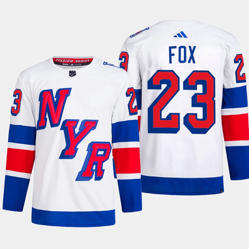 Adam Fox 23 New York Rangers 2024 Stadium Series Primegreen White NHL Jersey Men's