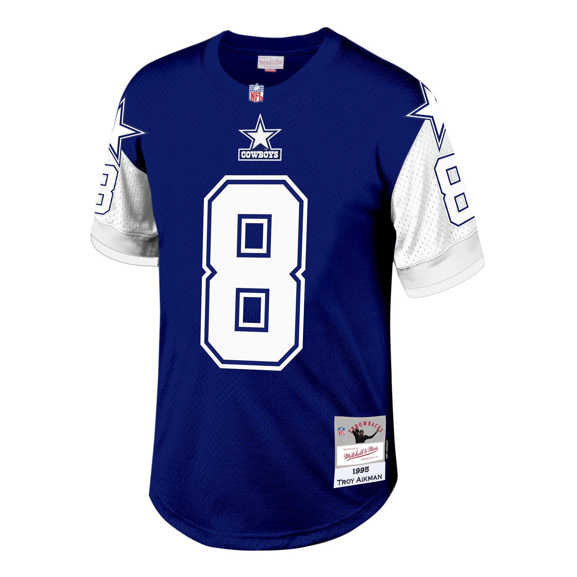 Dallas Cowboys Troy Aikman Mitchell Ness Navy Legacy NFL Jersey Men's