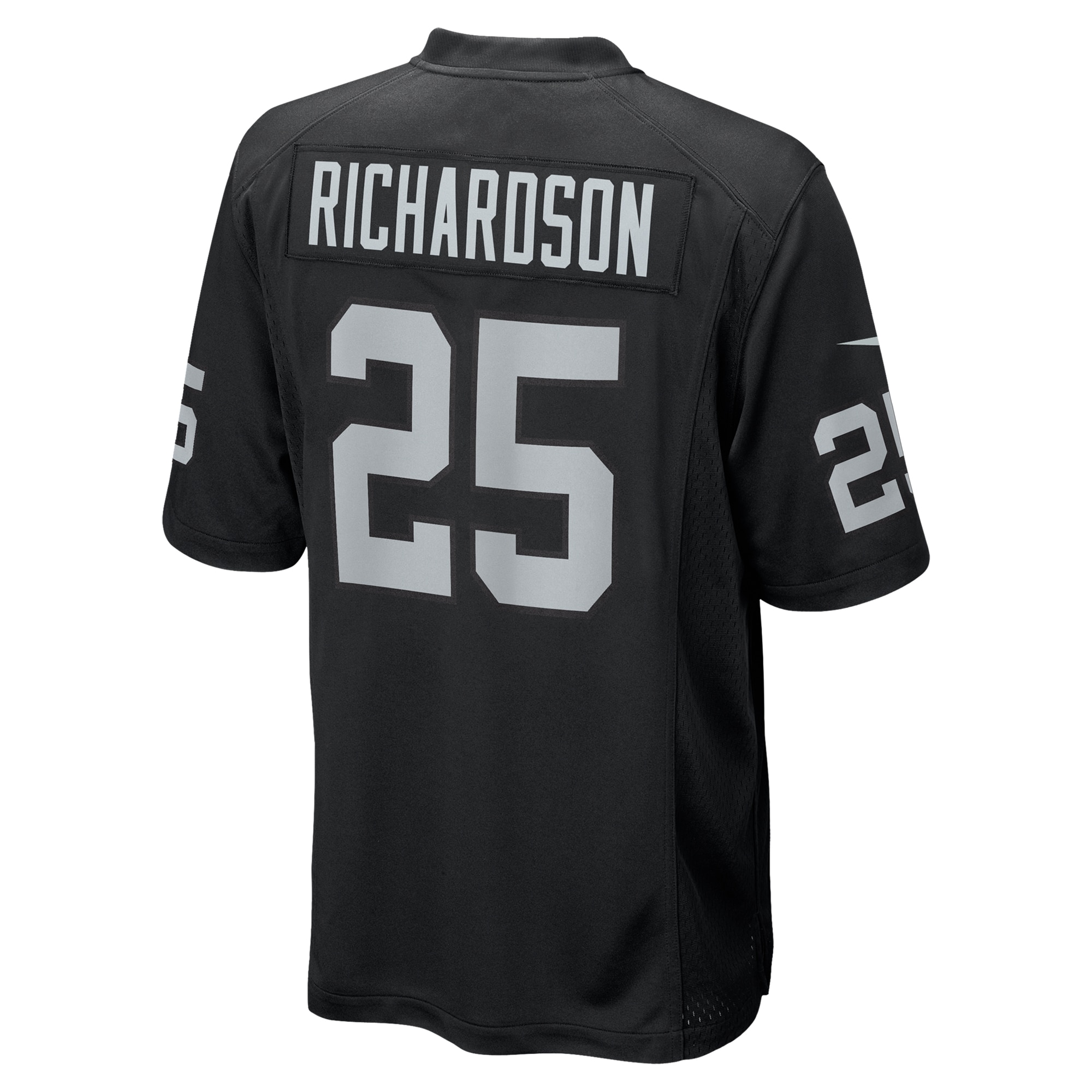 Las Vegas Raiders Decamerion Richardson Black Team Game NFL Jersey Men's