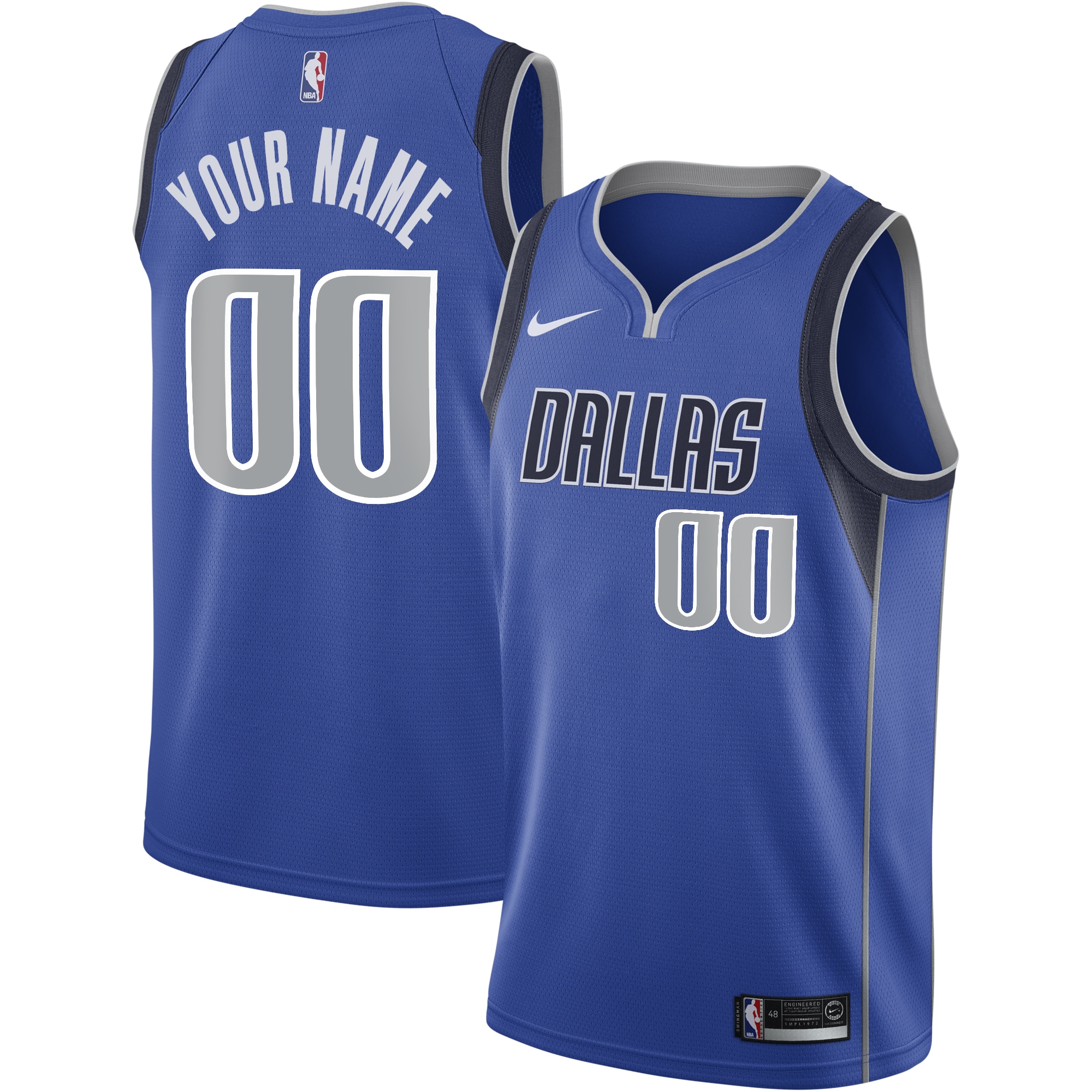 Dallas Mavericks Icon Swingman Custom NBA Jersey Youth