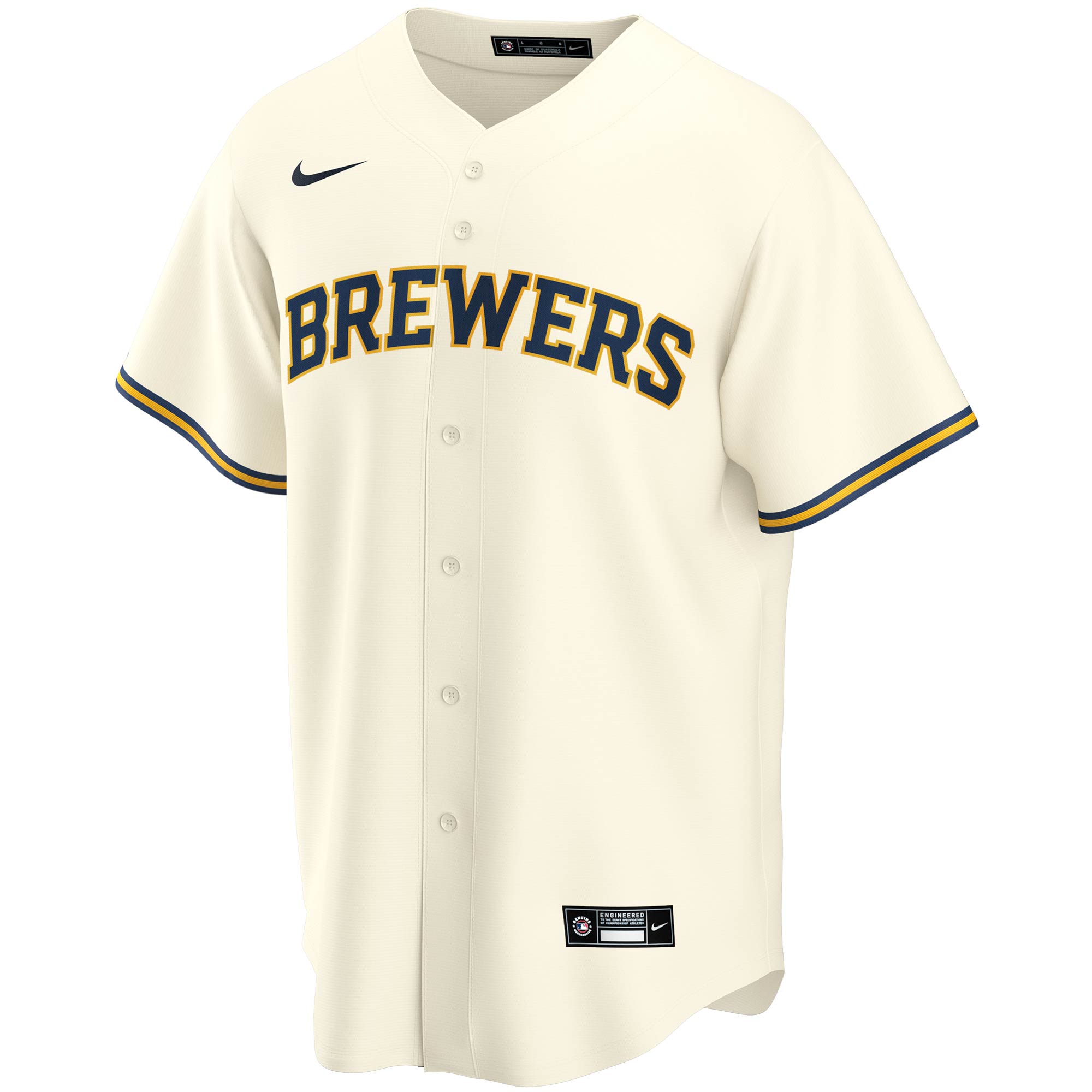 Milwaukee Brewers Christian Yelich Cream Home Player MLB Jersey Youth