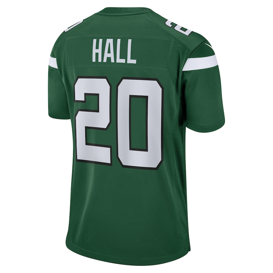 Breece Hall 20 New York Jets Game Green NFL Jersey Men's
