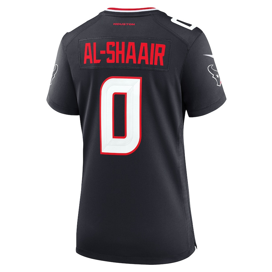 Azeez Al-Shaair 0 Houston Texans Team Game Navy NFL Jersey Women's