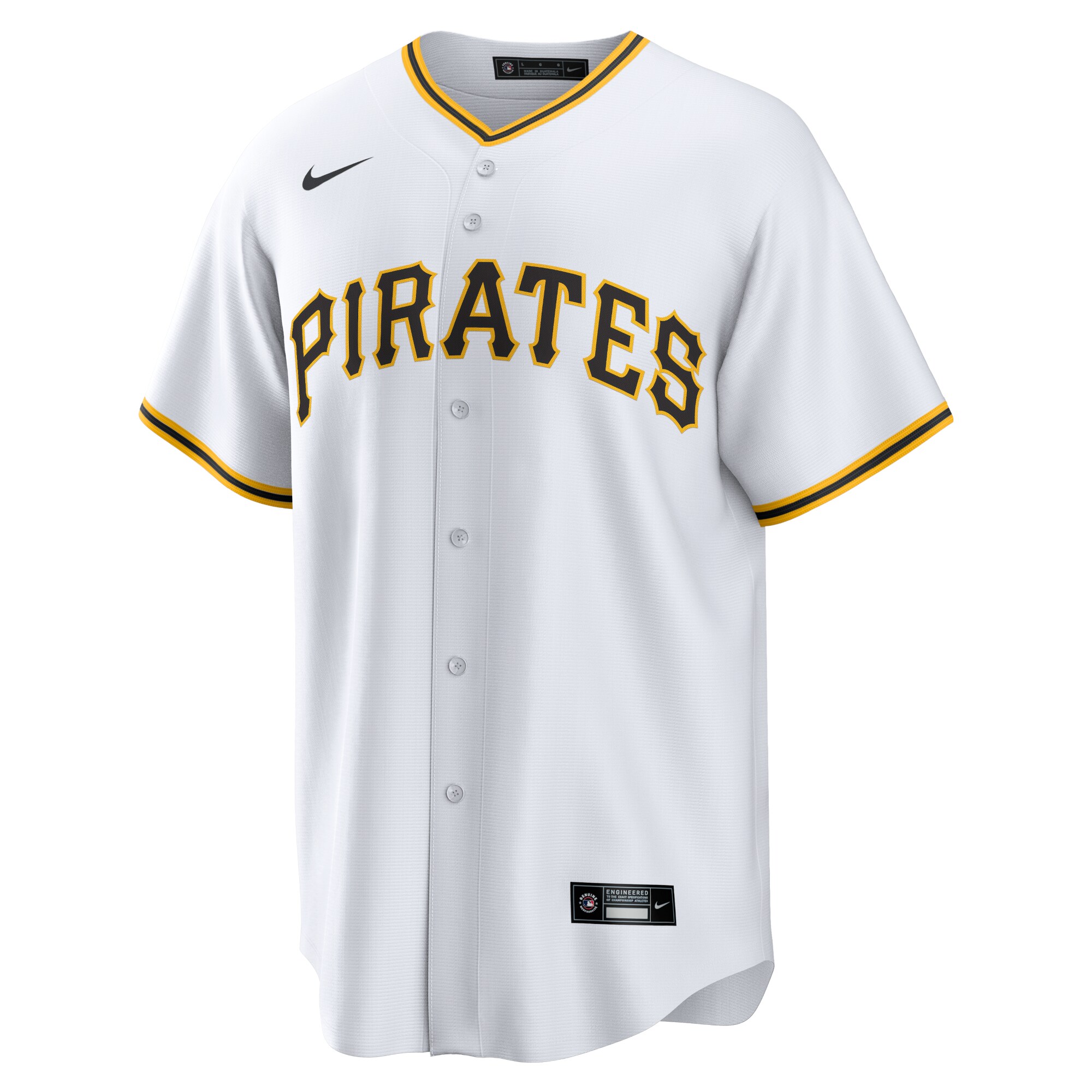 Pittsburgh Pirates White Home Team MLB Jersey Men's