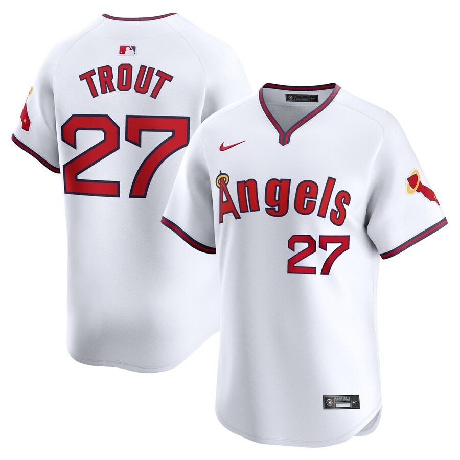 Mike Trout Los Angeles Angels Alternate Limited Player Jersey White