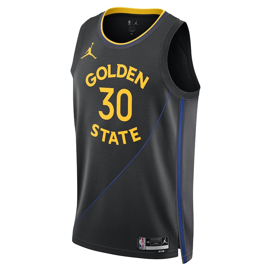 Stephen Curry 30 Golden State Warriors 2024/2 Unisex Swingman Statement Edition Black NBA Jersey Unisex