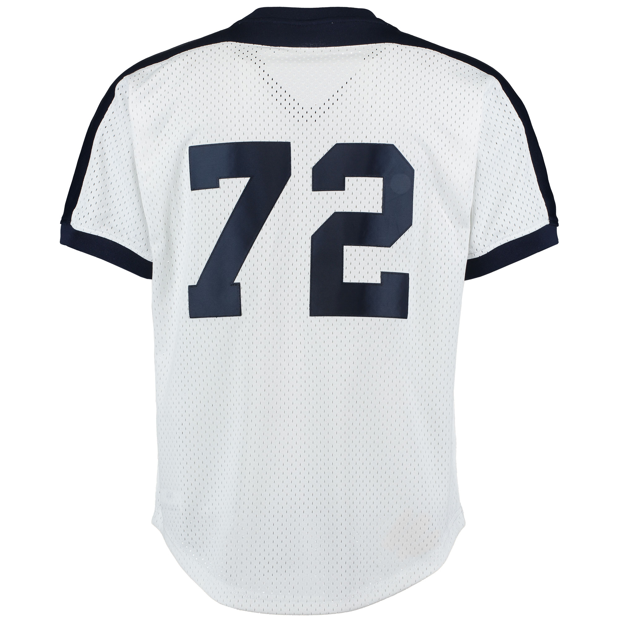 Chicago White Sox Carlton Fisk Mitchell Ness White Cooperstown Mesh Batting Practice MLB Jersey Men's