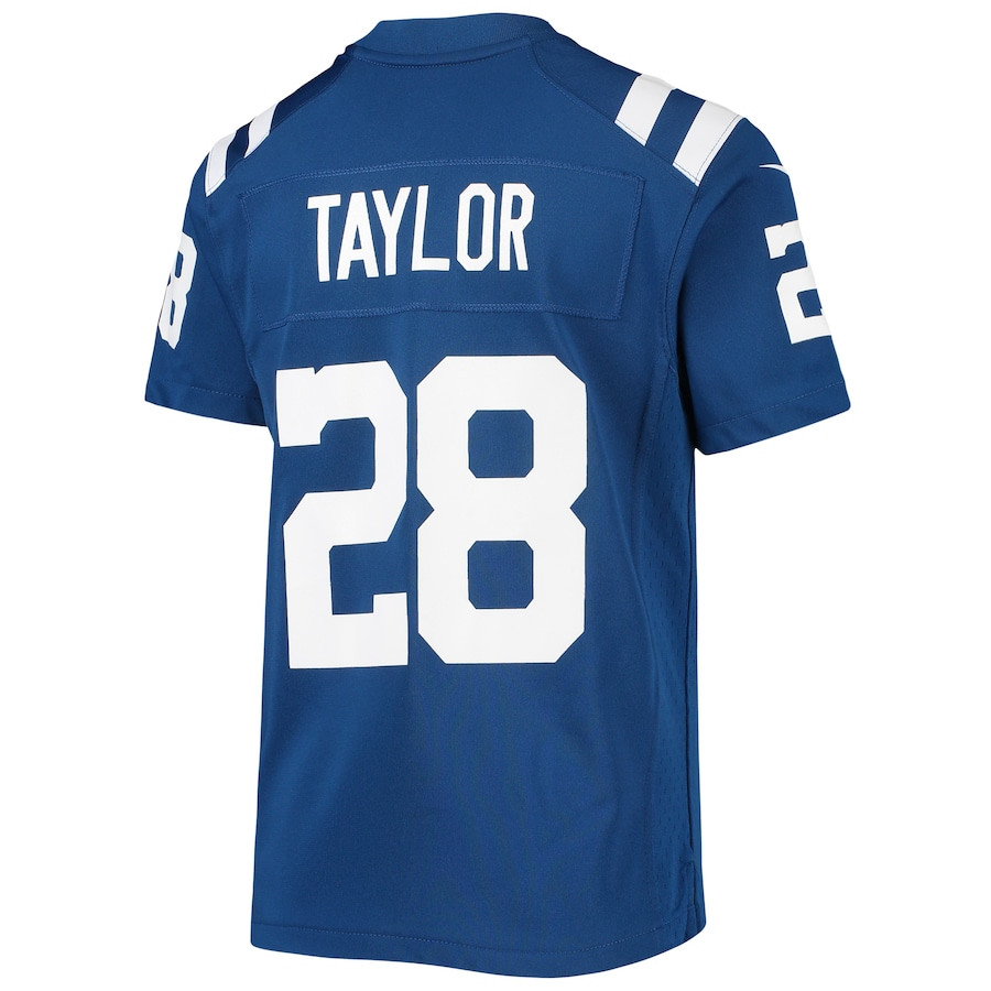 Jonathan Taylor 28 Indianapolis Colts Game Royal NFL Jersey Youth