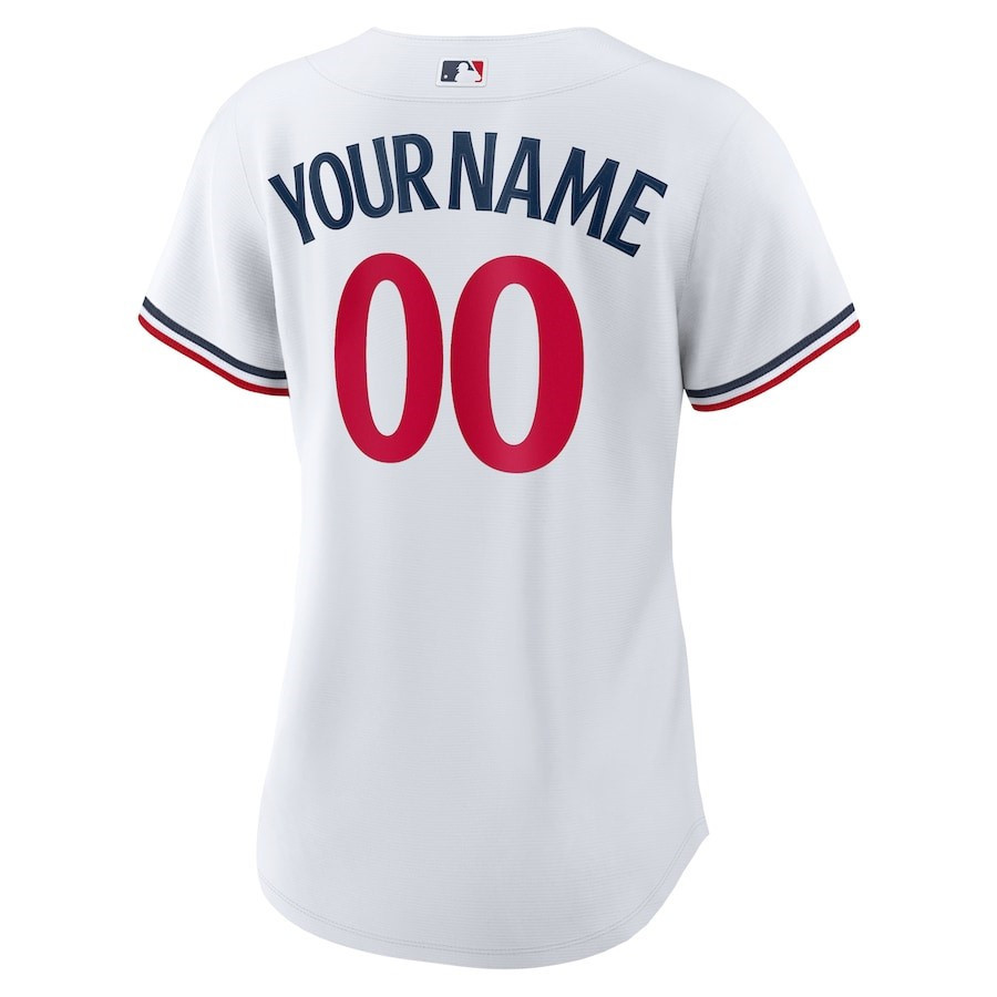 Minnesota Twins Home Custom White MLB Jersey Women's
