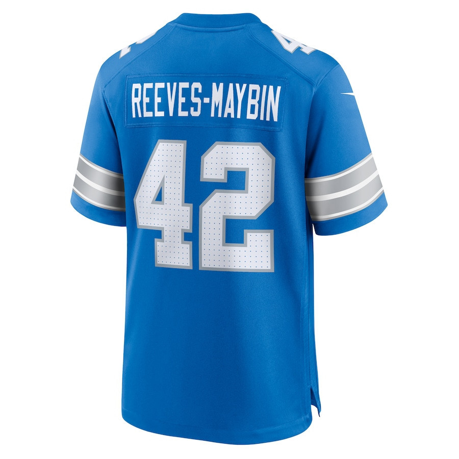 Jalen Reeves-Maybin #42 Detroit Lions Super Bowl LIX Blue NFL Jersey Youth