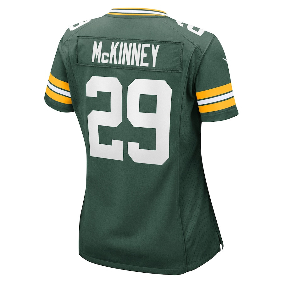 Xavier McKinney 29 Green Bay Packers Team Game Green NFL Jersey Women's