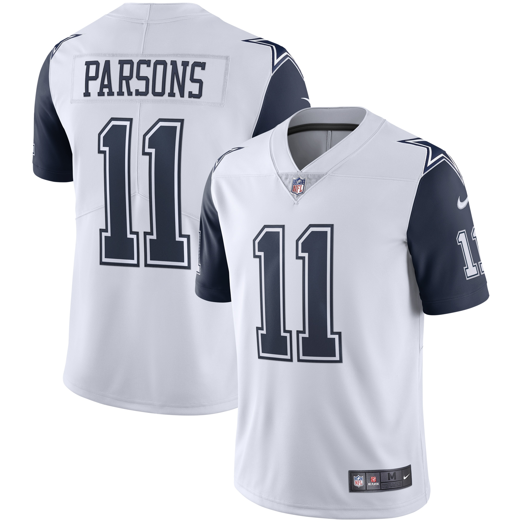 Dallas Cowboys Micah Parsons White Alternate 2 Vapor Limited NFL Jersey Men's
