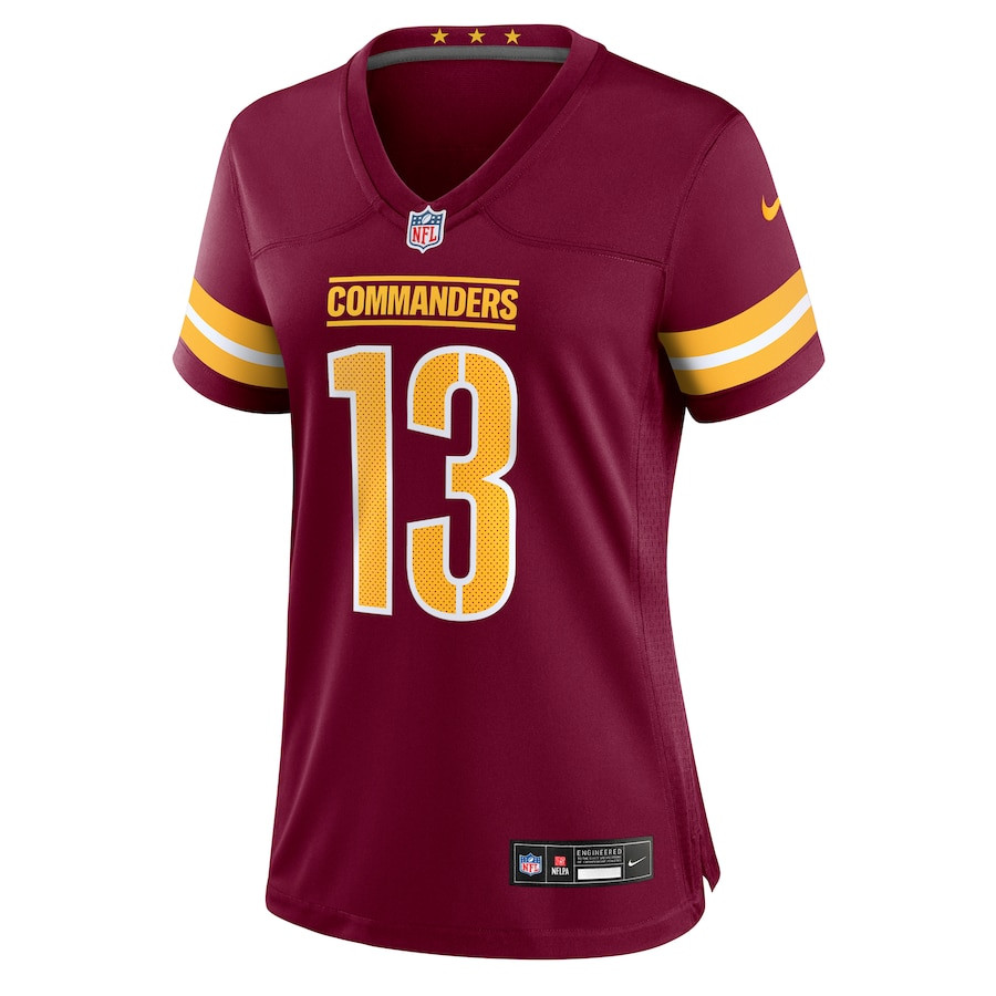 Emmanuel Forbes Jr. 13 Washington Commanders Game Burgundy NFL Jersey Women's