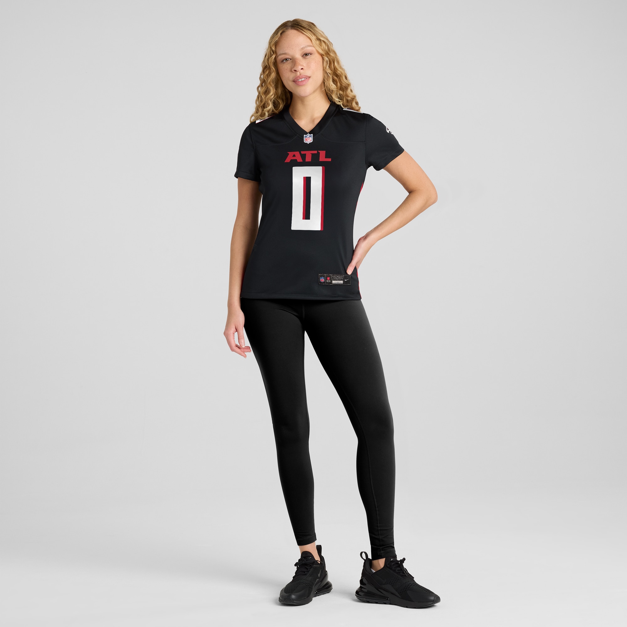 Atlanta Falcons Lorenzo Carter Black Game Player NFL Jersey Women's