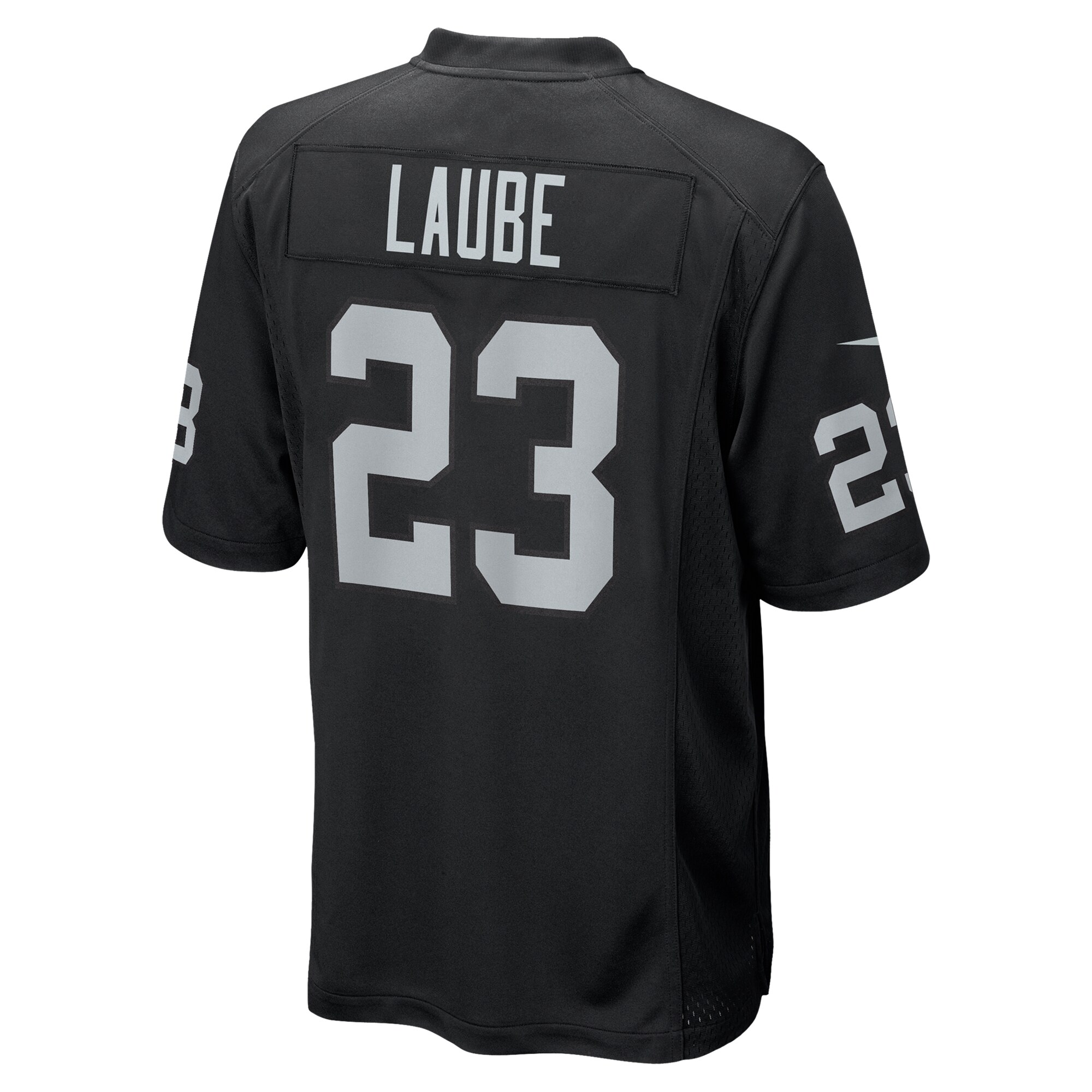 Las Vegas Raiders Dylan Laube Black Team Game NFL Jersey Men's