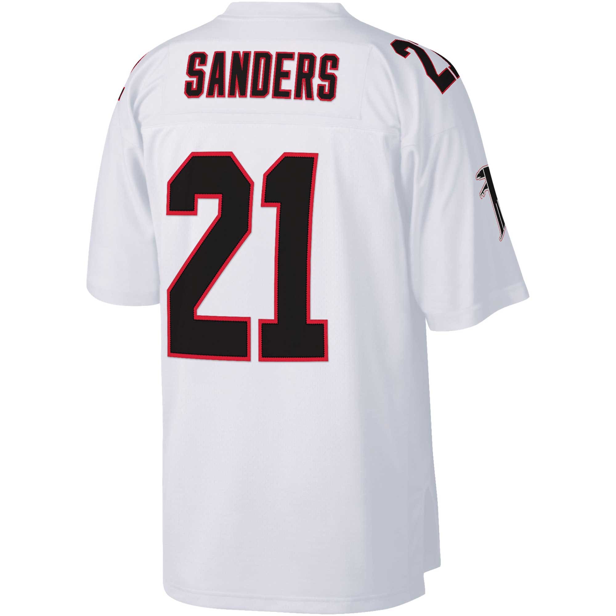 Atlanta Falcons Deion Sanders Mitchell Ness White Big Tall 1992 Retired Player NFL Jersey Men's