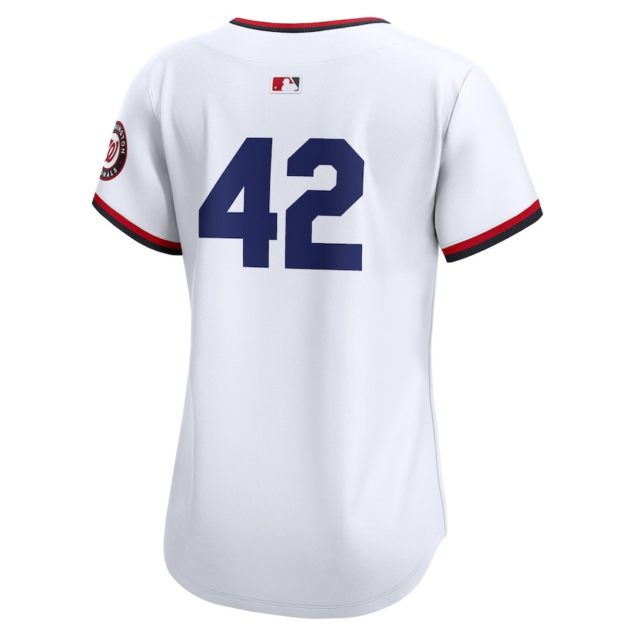 Washington Nationals 2024 Jackie Robinson Day Home Limited White MLB Jersey Women's