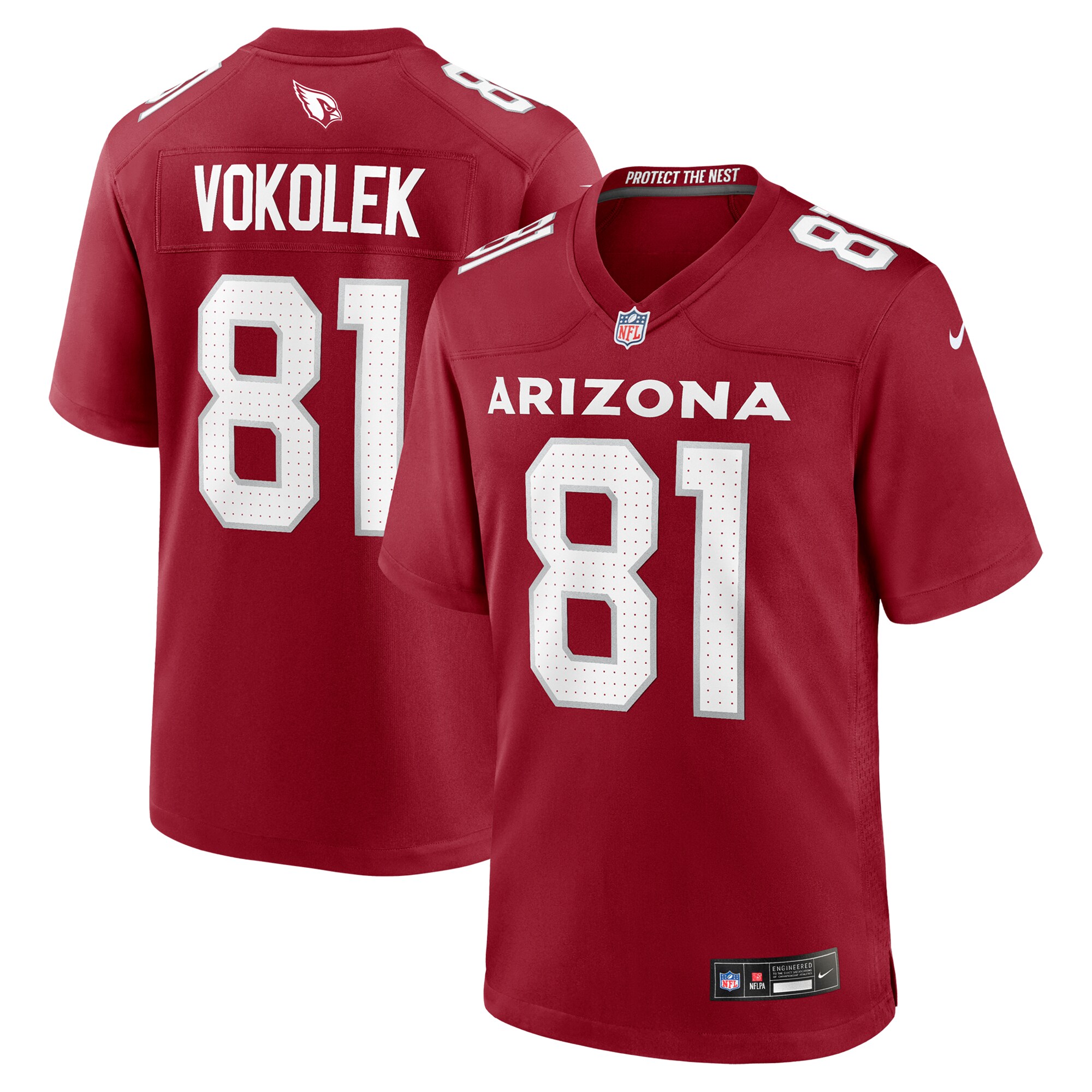 Arizona Cardinals Travis Vokolek Cardinal Team Game NFL Jersey Men's