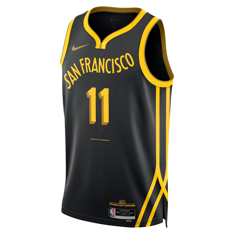Klay Thompson 11 Golden State Warriors 2023/24 City Edition Swingman Black NBA Jersey Men's