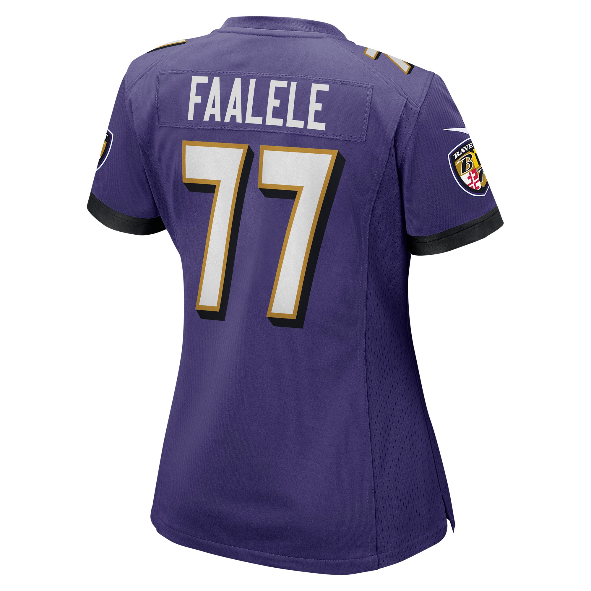 Baltimore Ravens Daniel Faalele Purple Player Game NFL Jersey Women's