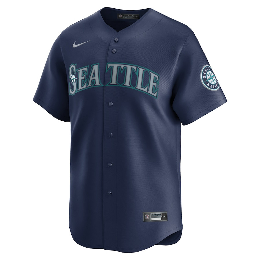Seattle Mariners Road Limited Navy MLB Jersey Men's