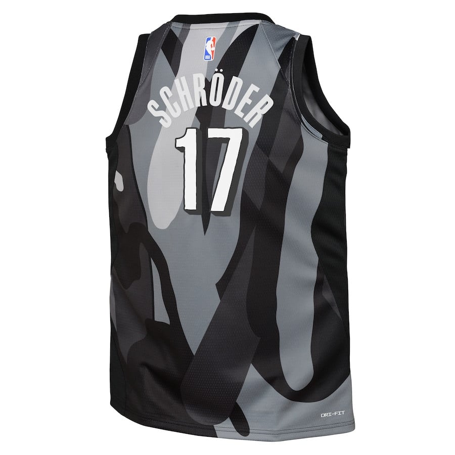 Dennis Schroder 17 Brooklyn Nets 2024/25 Swingman Playe City Edition Gray NBA Jersey Youth