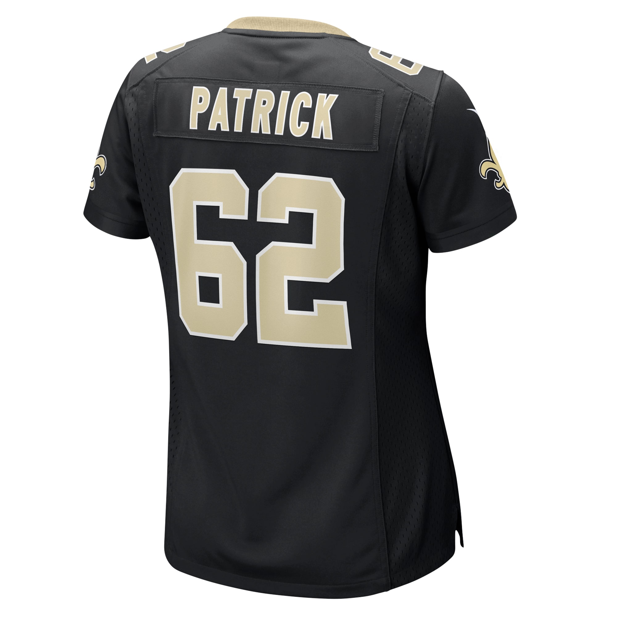 New Orleans Saints Lucas Patrick Black Game NFL Jersey Women's