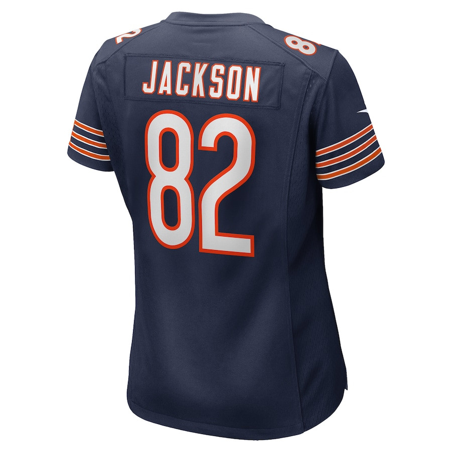 John Jackson 82 Chicago Bears Game Navy NFL Jersey Women's
