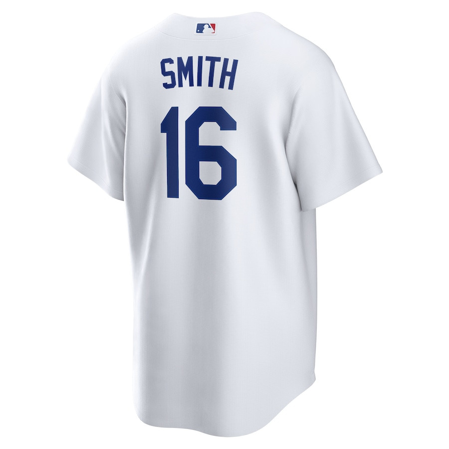 Will Smith 16 Los Angeles Dodgers Home White MLB Jersey Men's