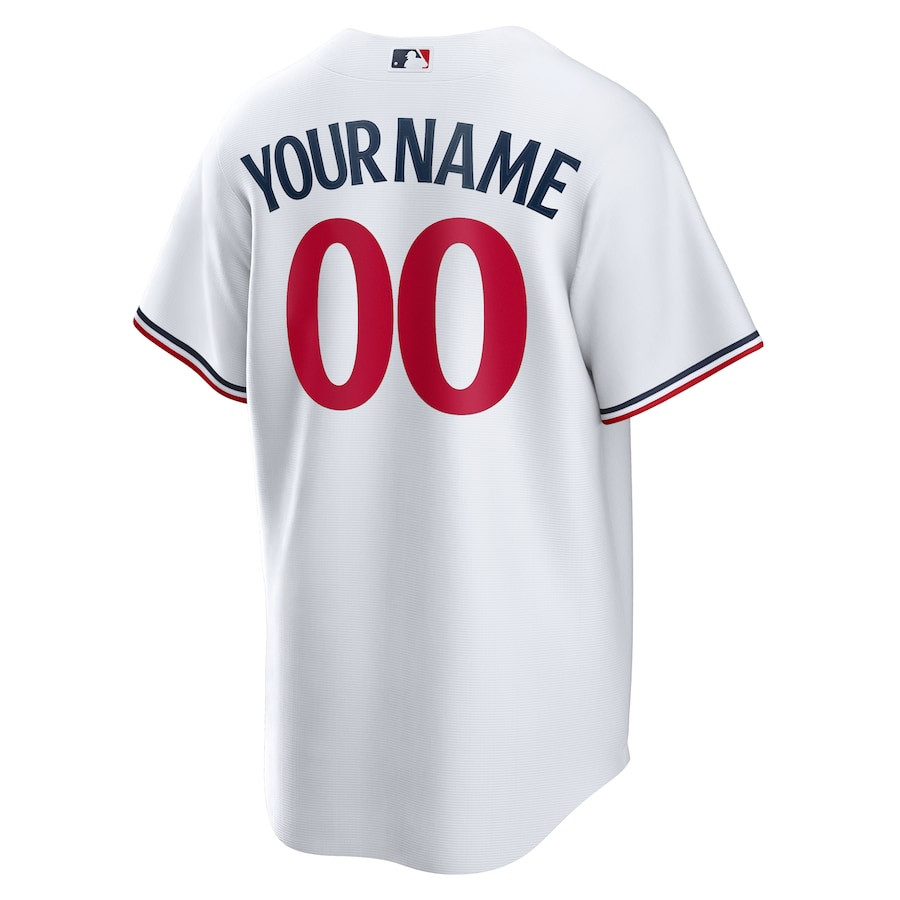 Minnesota Twins Home Custom White MLB Jersey Men's
