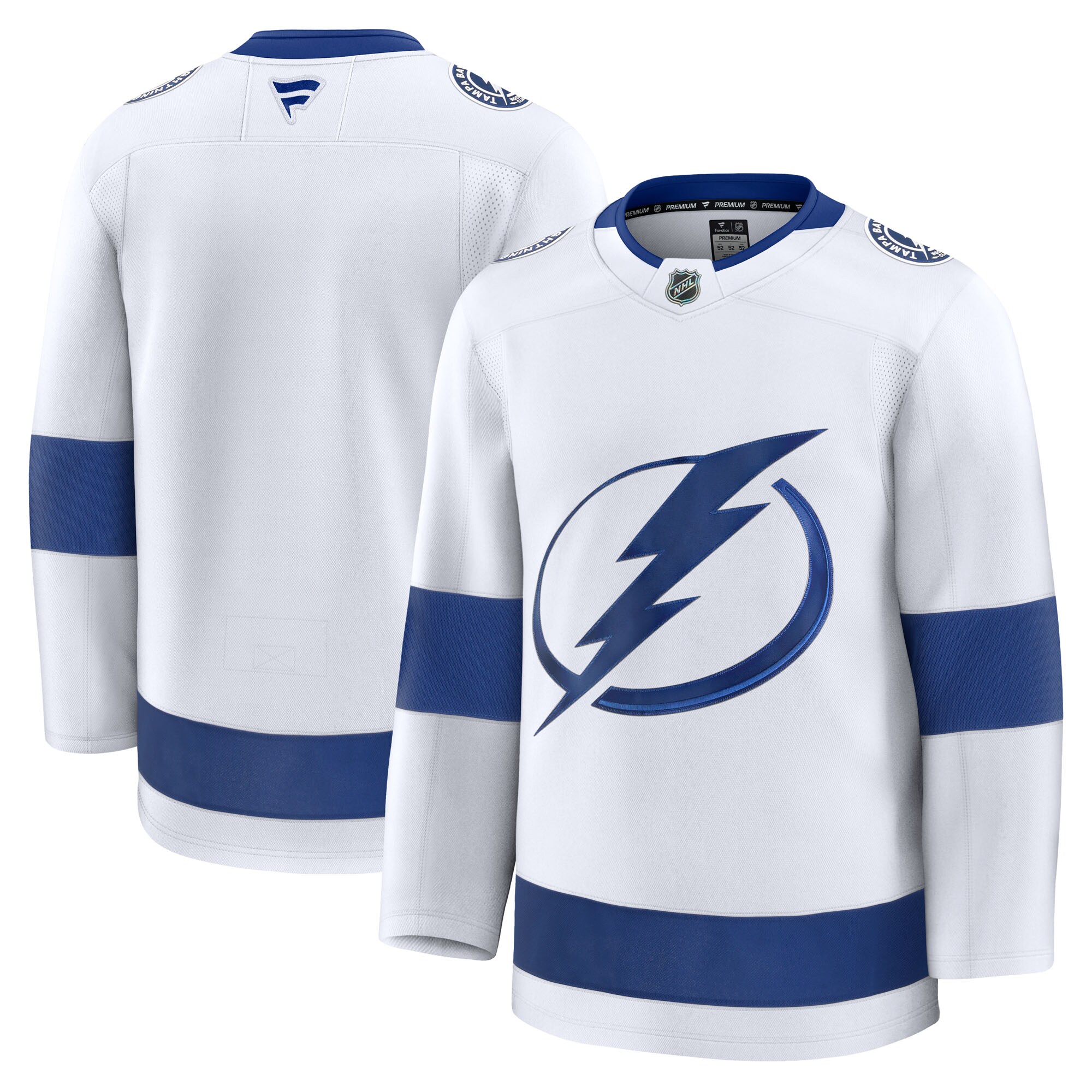 Tampa Bay Lightning White Away Premium NHL Jersey Men's