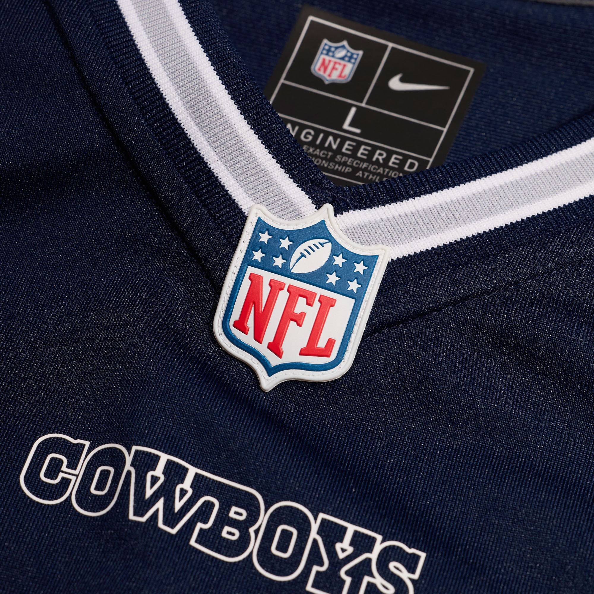 Dallas Cowboys Jake Ferguson Navy Team Game NFL Jersey Men's