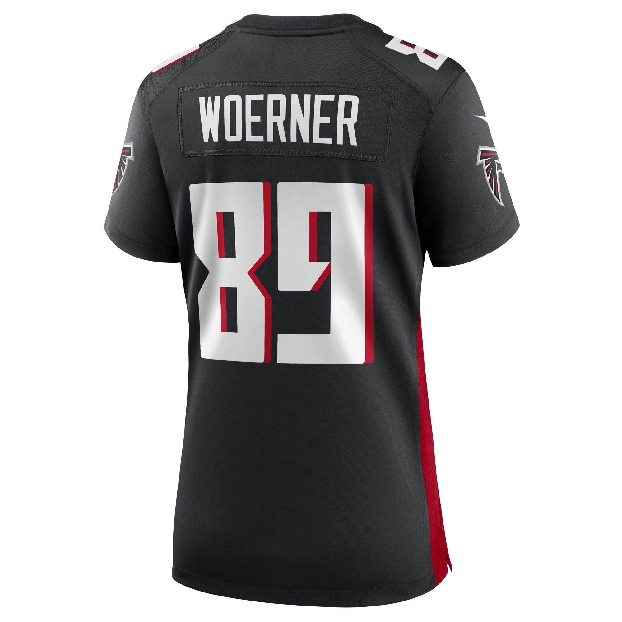 Atlanta Falcons Charlie Woerner Black Game NFL Jersey Women's