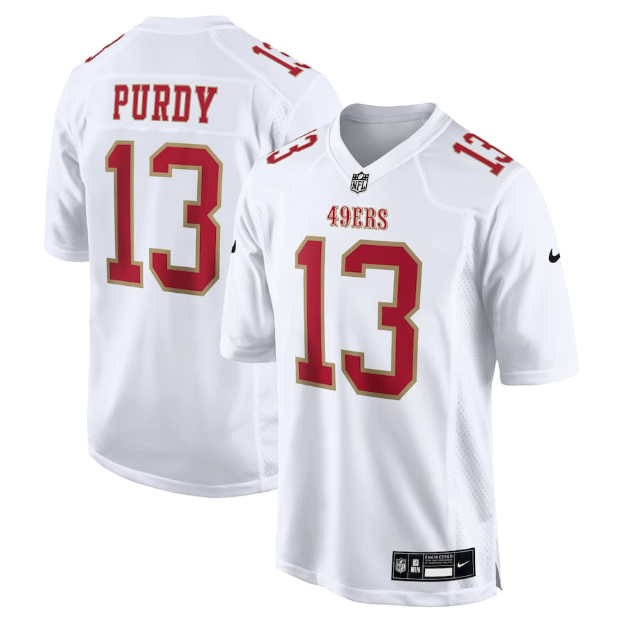 Brock Purdy 13 San Francisco 49ers Fashion Game Tundra White NFL Jersey Men's