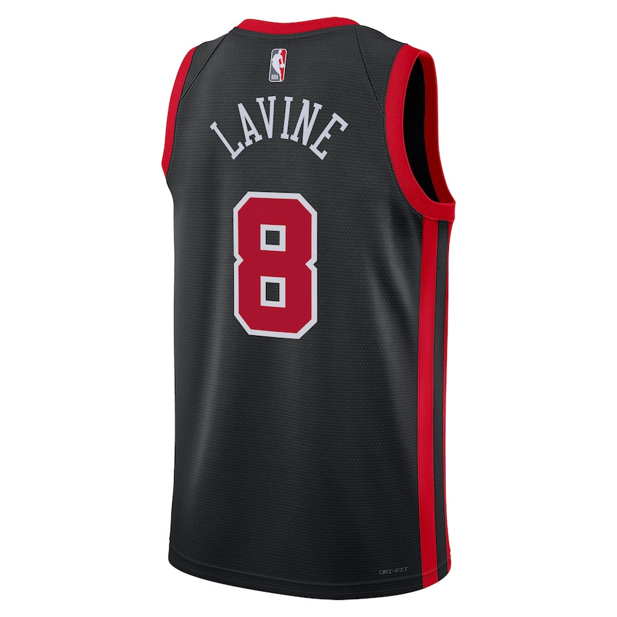 Zach LaVine 8 Chicago Bulls 2023/24 City Edition Swingman Black NBA Jersey Men's
