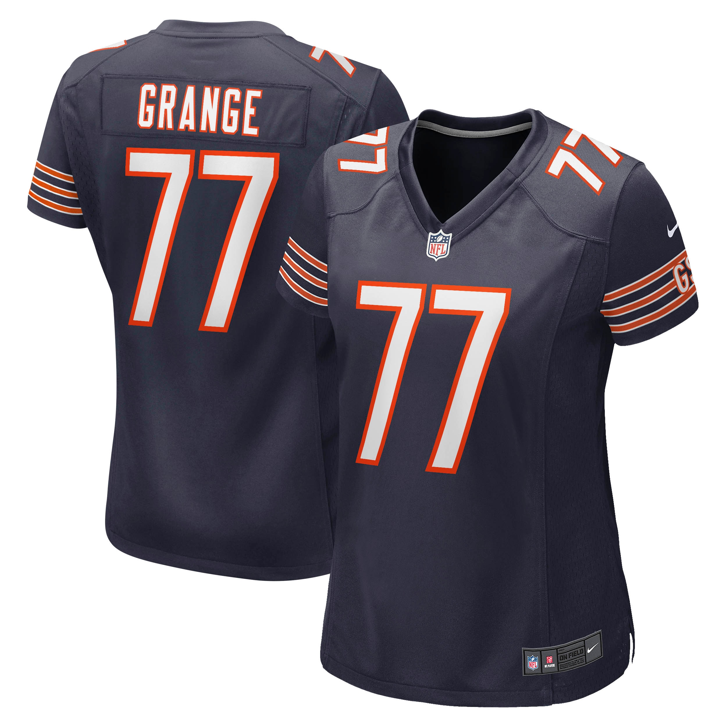 Chicago Bears Red Grange Navy Retired Player NFL Jersey Women's