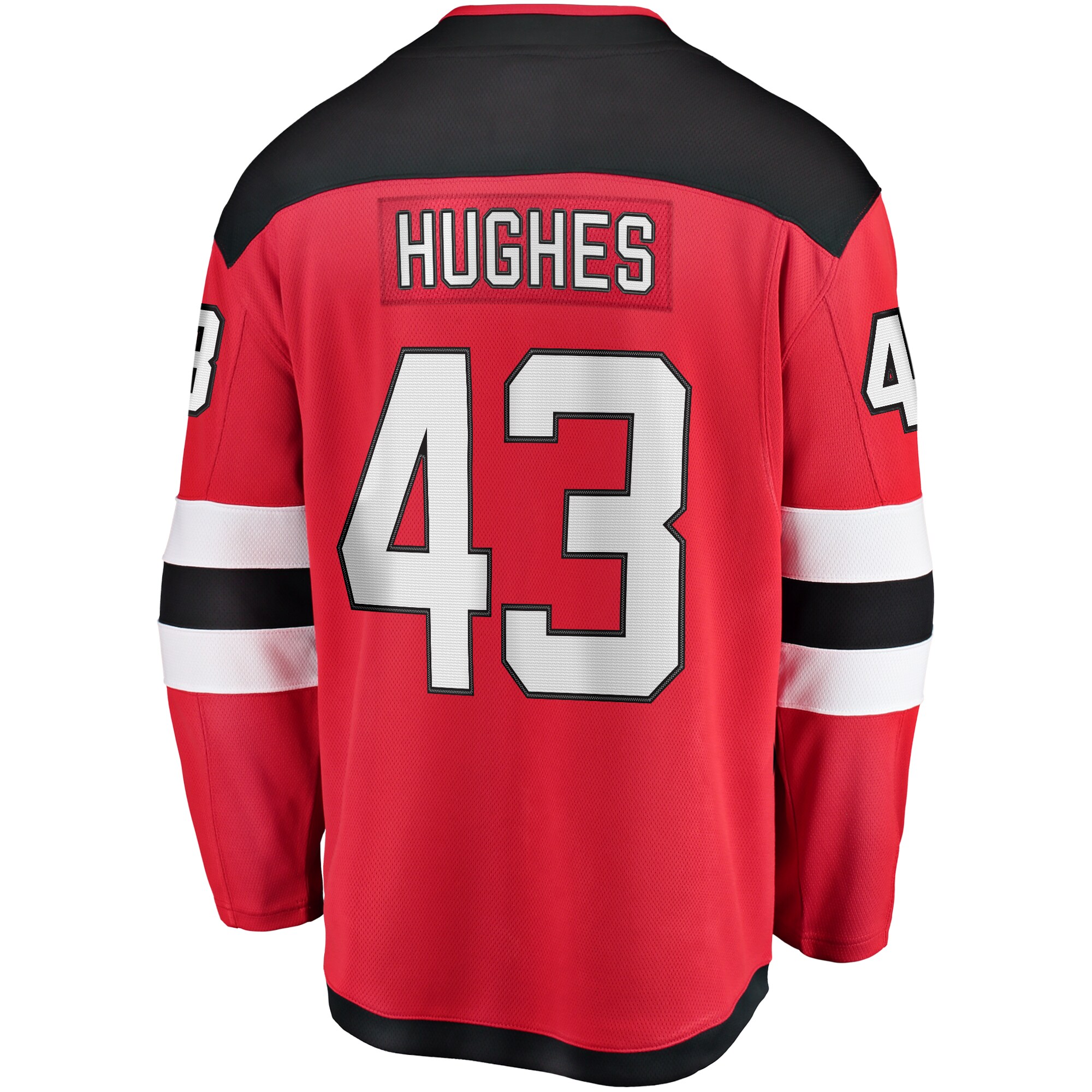 New Jersey Devils Luke Hughes Red Home Breakaway Player NHL Jersey Men's