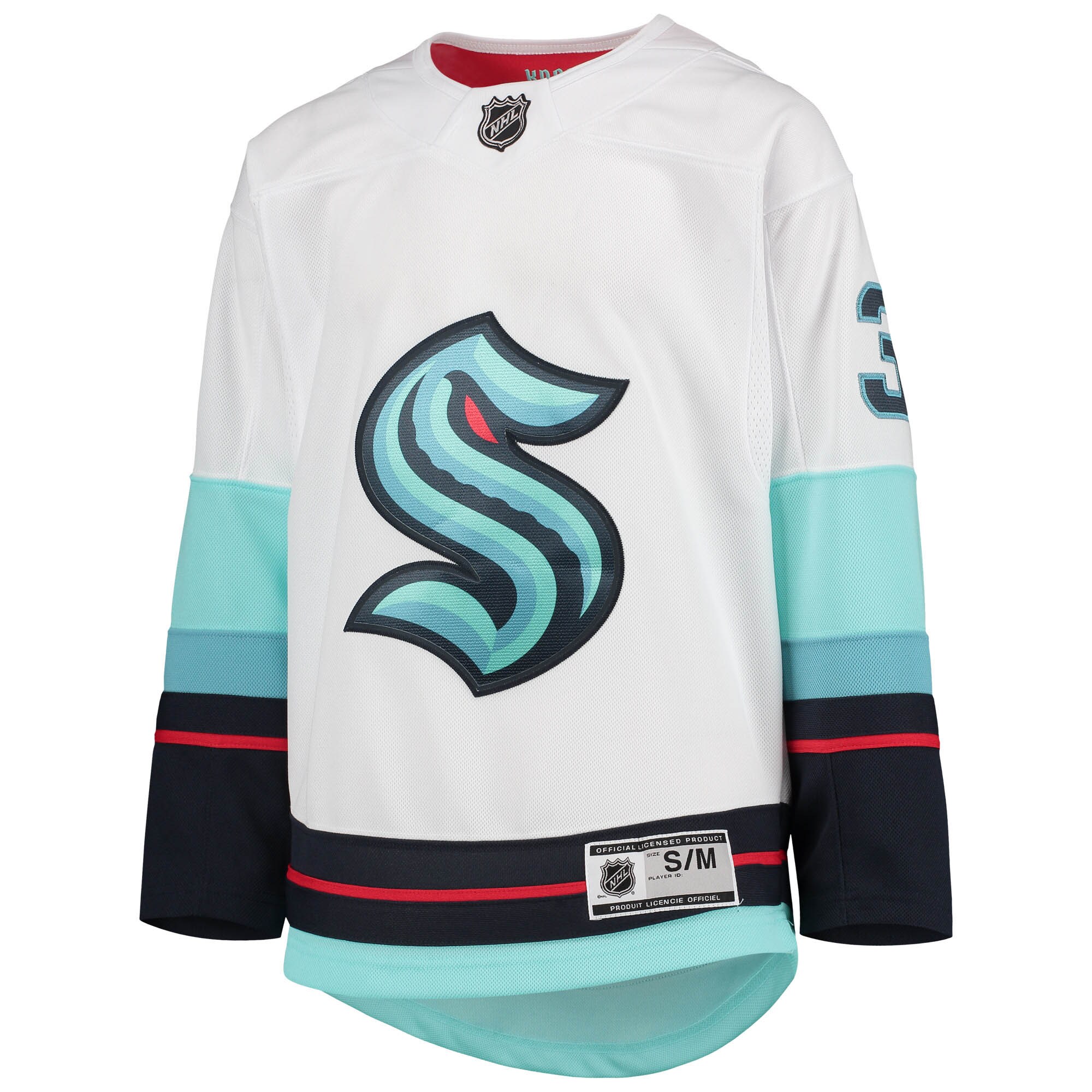 Seattle Kraken Philipp Grubauer White Away Premier Player NHL Jersey Youth