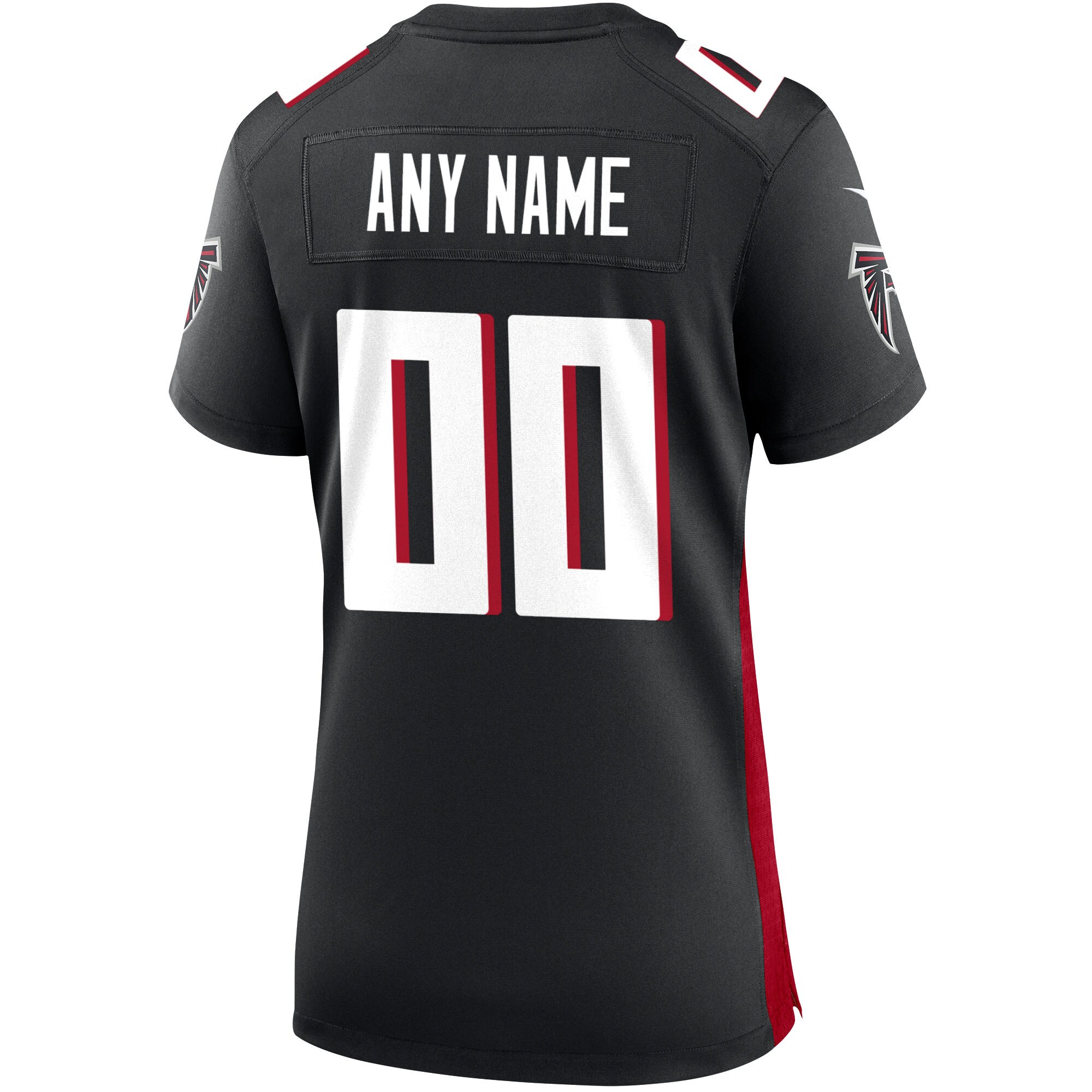 Atlanta Falcons Black Custom Game NFL Jersey Women's