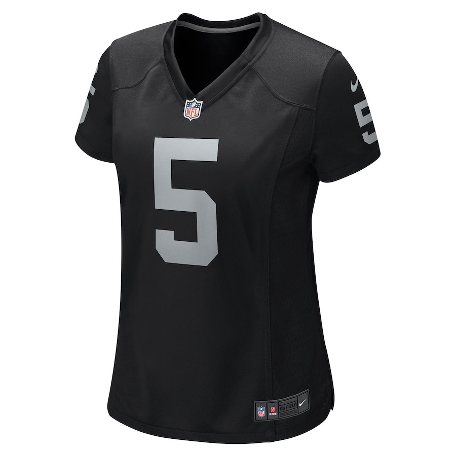 Divine Deablo 5 Las Vegas Raiders Game Black NFL Jersey Women's