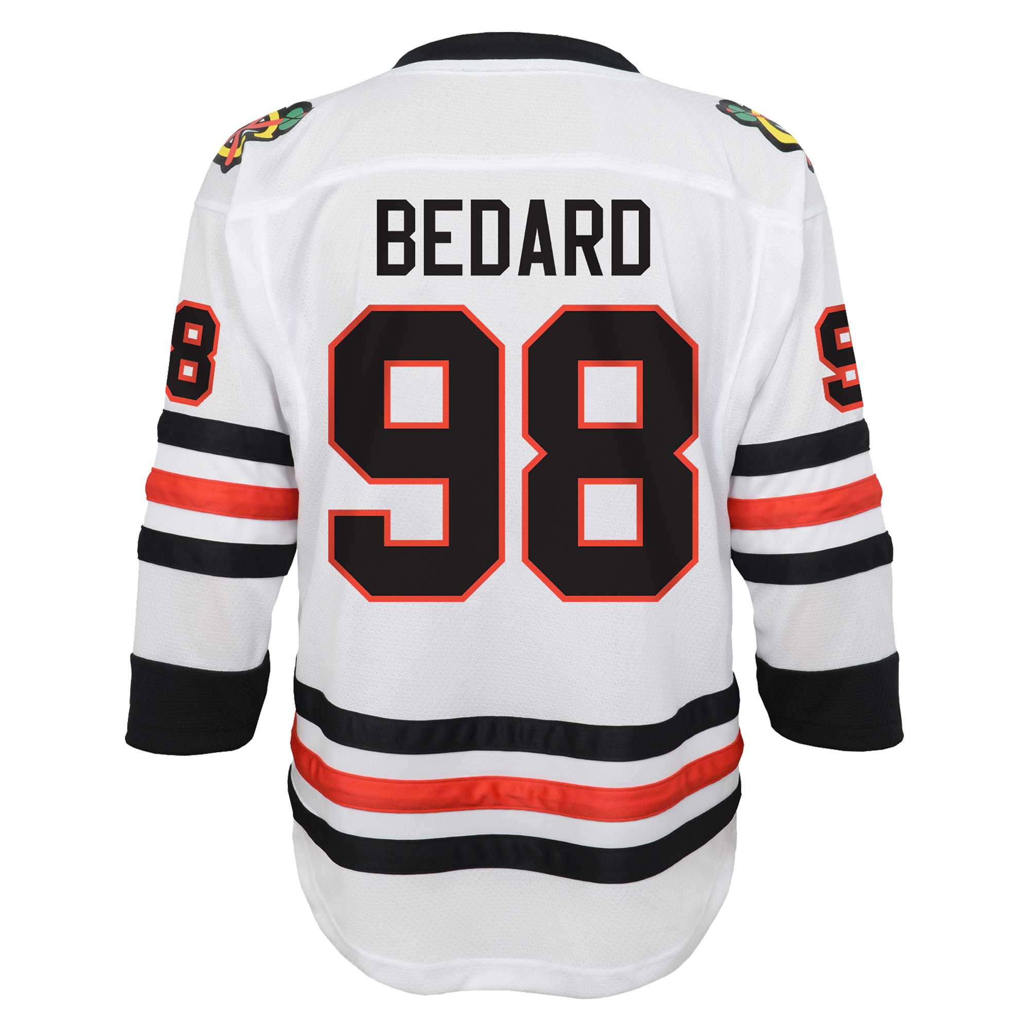 Chicago Blackhawks Connor Bedard White Away Player NHL Jersey Youth