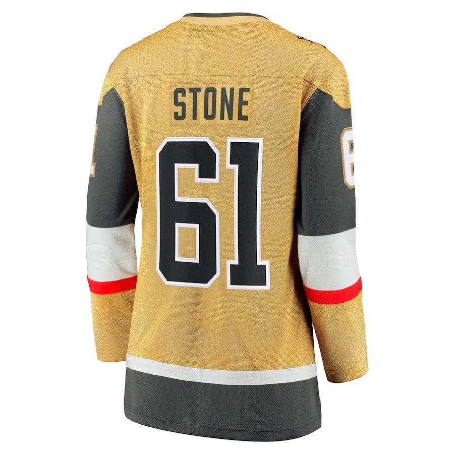 Mark Stone 61 Vegas Golden Knights 2023 Stanley Cup Final Home Breakaway Player Gold NHL Jersey Women's