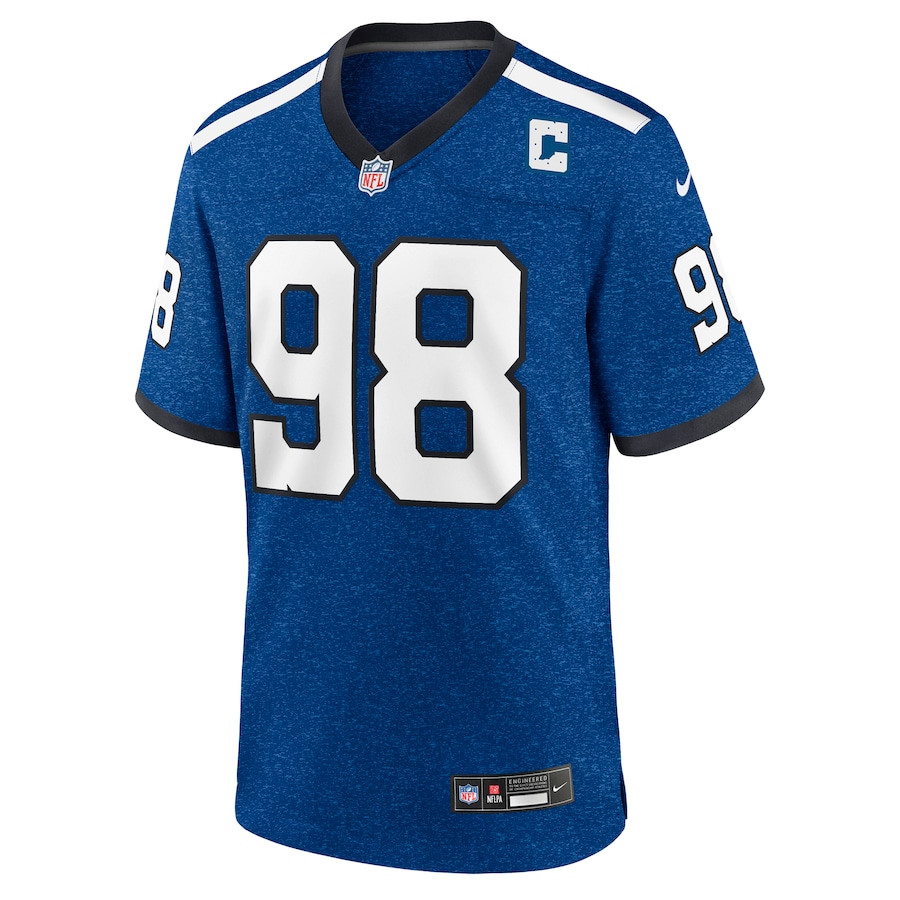 Tony Siragusa 98 Indianapolis Colts Indiana Nights Alternate Game Royal NFL Jersey Men's