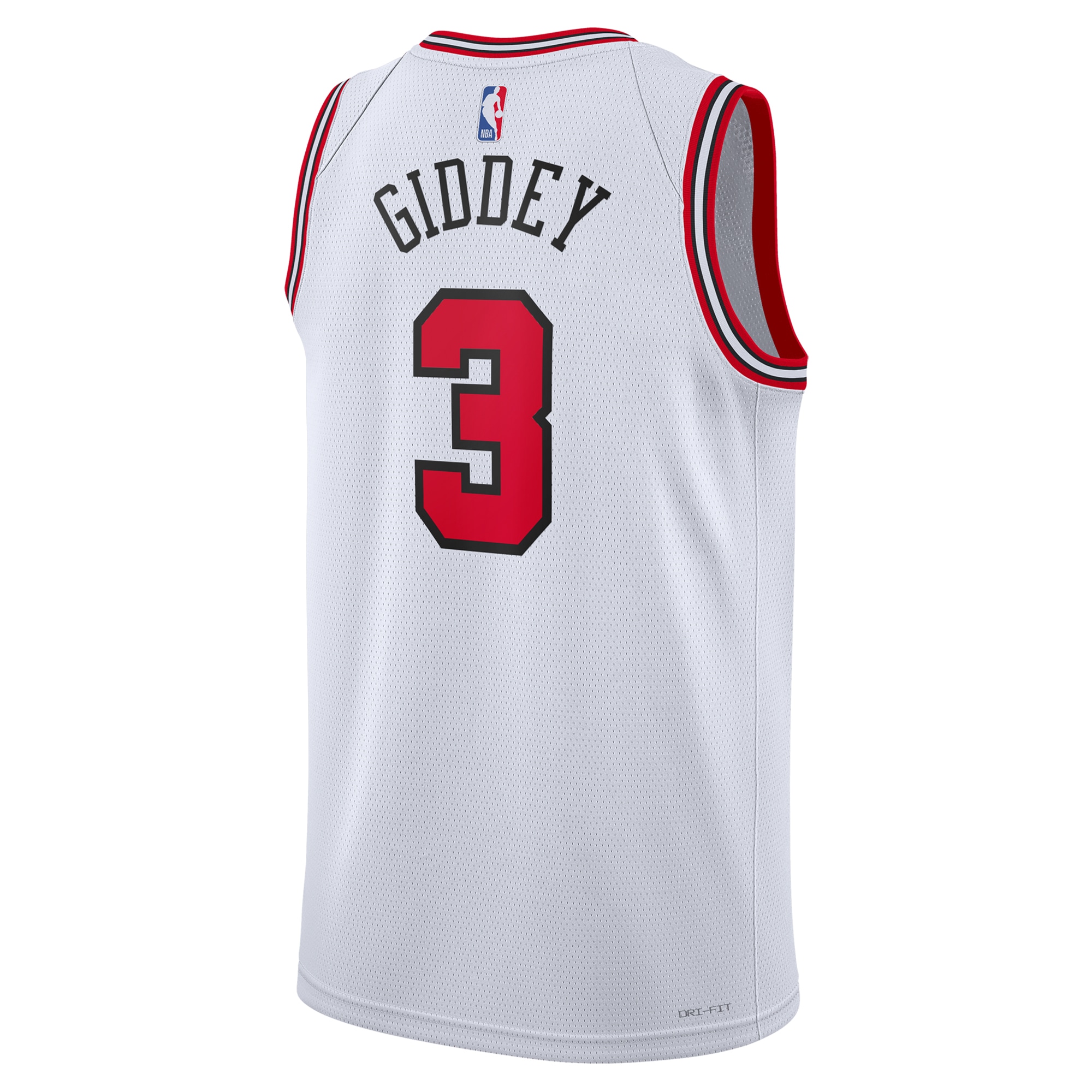 Chicago Bulls Association Edition Swingman White Josh Gidde Unisex NBA Jersey Unisex