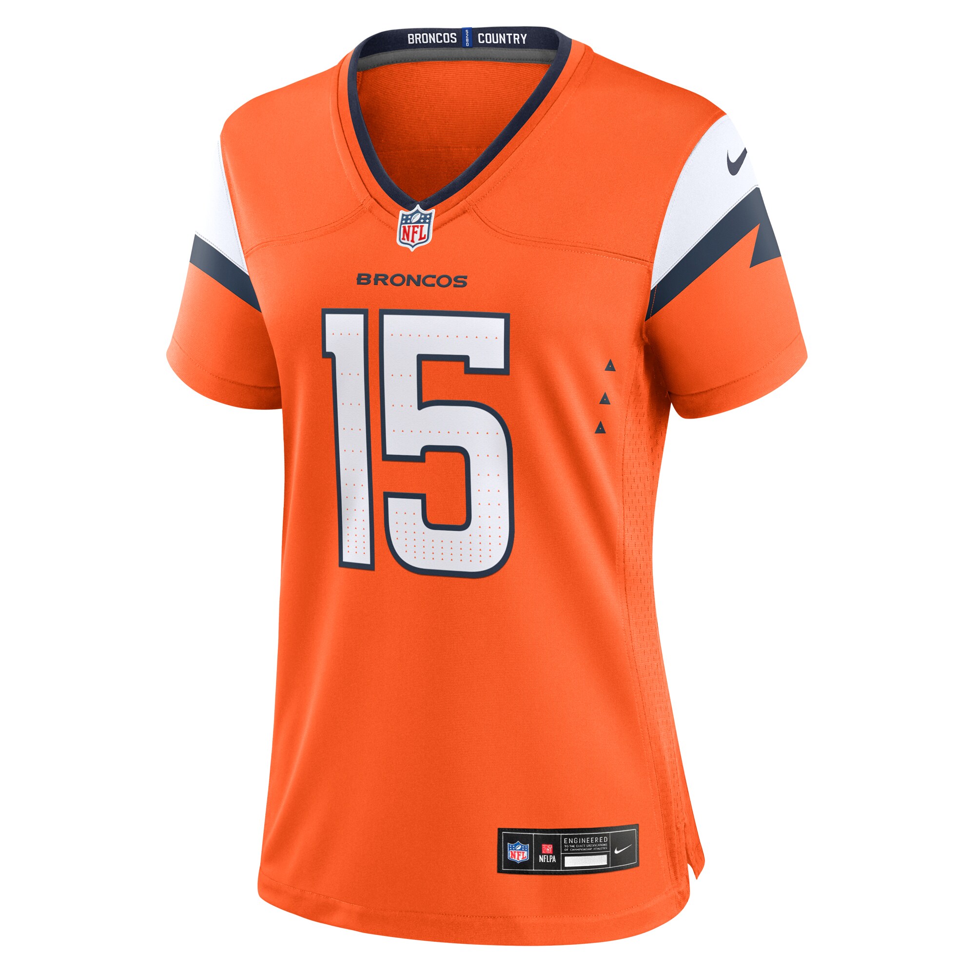 Denver Broncos Nik Bonitto Orange Team Game NFL Jersey Women's