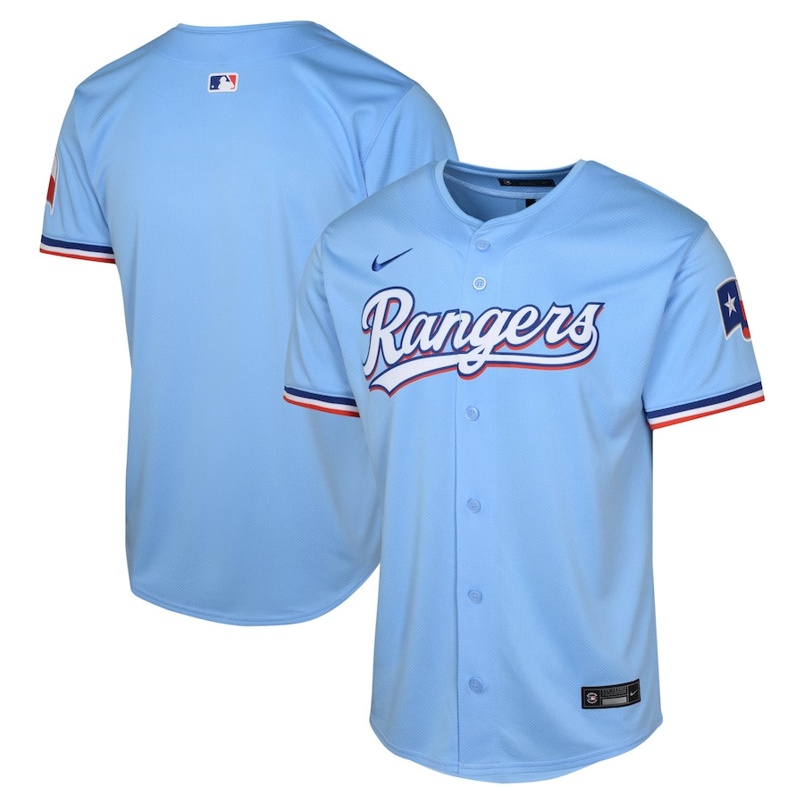 Texas Rangers Alternate Limited Light Blue MLB Jersey Youth