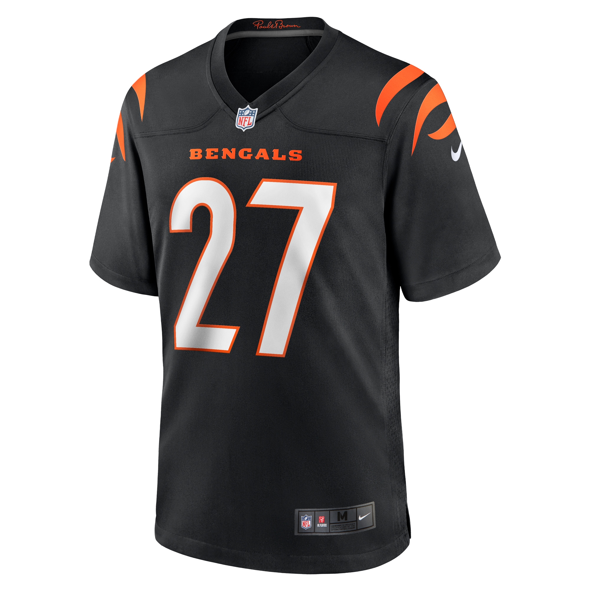 Cincinnati Bengals Battle Black Team Game NFL Jersey Men's